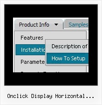 Onclick Display Horizontal Submenu Css Context Menu
