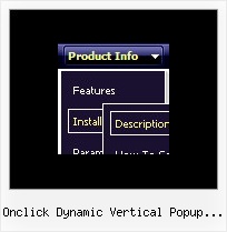 Onclick Dynamic Vertical Popup Menu Javascript Slide Down