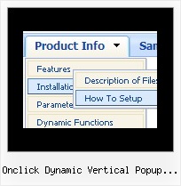 Onclick Dynamic Vertical Popup Menu Menu Cascade Script