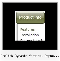 Onclick Dynamic Vertical Popup Menu Drag Down Menu Java Code