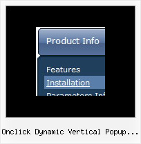 Onclick Dynamic Vertical Popup Menu Website Navigation Menu