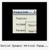 Onclick Dynamic Vertical Popup Menu Simple Menu