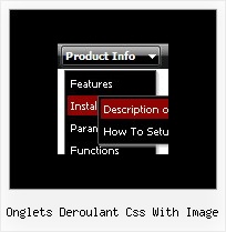 Onglets Deroulant Css With Image Submenus