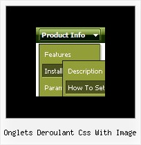 Onglets Deroulant Css With Image Web Menus Using