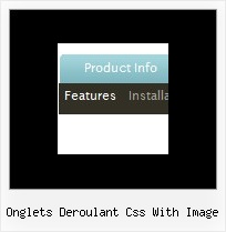 Onglets Deroulant Css With Image Html Menu Sample Code