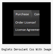 Onglets Deroulant Css With Image Html Menu Mouse Over