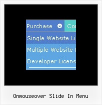 Onmouseover Slide In Menu Navigation Horizontal Js