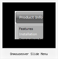 Onmouseover Slide Menu Drop Down Menu Creator