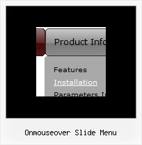 Onmouseover Slide Menu Menu Javascript Folder