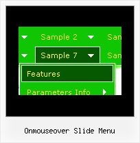 Onmouseover Slide Menu Html Dropdown Javascript