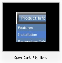 Open Cart Fly Menu Floating Menu Bars