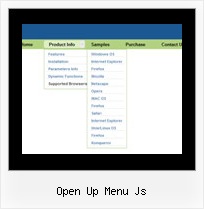 Open Up Menu Js Make Menu Pop With Javascript