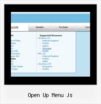Open Up Menu Js Dhtml Website Navigation Menu
