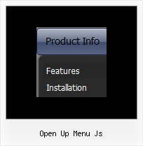 Open Up Menu Js Animated Sliding Menu Script