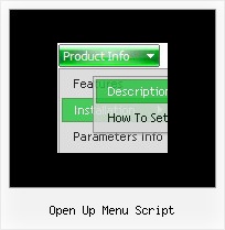 Open Up Menu Script Side Navigation
