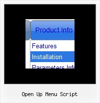 Open Up Menu Script Cascading Menu Sample