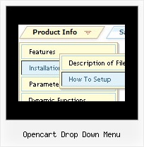 Opencart Drop Down Menu Dhtml Slide Menu Download