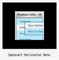 Opencart Horizontal Menu Context Dhtml