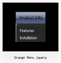 Orange Menu Jquery Web Menu Script