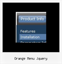 Orange Menu Jquery Menu Java Script Example