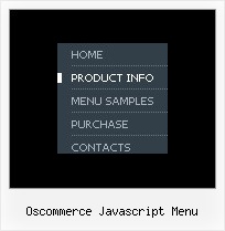 Oscommerce Javascript Menu Popup Menu