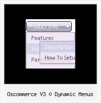 Oscommerce V3 0 Dynamic Menus Pop Down