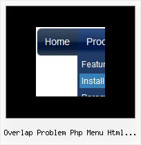 Overlap Problem Php Menu Html Navigation Menu Web Page