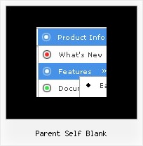 Parent Self Blank Cascading Menu Relative