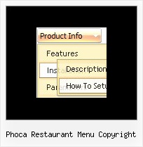 Phoca Restaurant Menu Copyright Menus Over Frames In Javascript