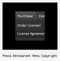 Phoca Restaurant Menu Copyright Menu Cascading