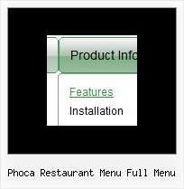Phoca Restaurant Menu Full Menu Dhtml Menu Horizontal Slide