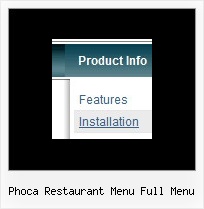 Phoca Restaurant Menu Full Menu Floating Web Menu