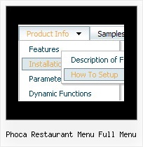 Phoca Restaurant Menu Full Menu Html Scroll Menu Example