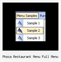 Phoca Restaurant Menu Full Menu Menu Website Sample