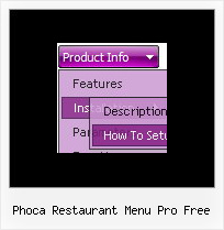 Phoca Restaurant Menu Pro Free Cool Menus Html