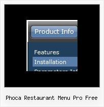 Phoca Restaurant Menu Pro Free Css Navigation Bar Examples