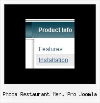 Phoca Restaurant Menu Pro Joomla Javascript Menus Slide Down