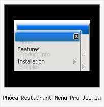 Phoca Restaurant Menu Pro Joomla Cross Browser Vertical Layer Menus