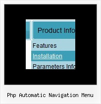 Php Automatic Navigation Menu Sliding Menu Javascript