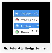 Php Automatic Navigation Menu Dhtml Menu Expanding