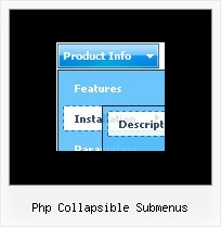 Php Collapsible Submenus Cool Html Example