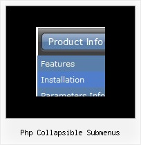 Php Collapsible Submenus Javascript Collapsing Menus