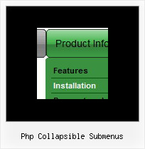 Php Collapsible Submenus Javascript Mouse Over Drop Down Menu
