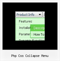 Php Css Collapse Menu Javascript And Menus
