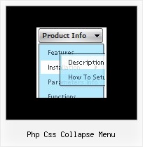 Php Css Collapse Menu Javascript Drop Menus