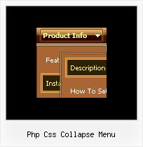 Php Css Collapse Menu Javascript Slide Menu Drop Down