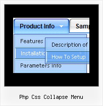 Php Css Collapse Menu Sliding Tree Menu