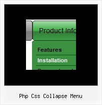 Php Css Collapse Menu Javascript Menu Side