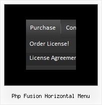 Php Fusion Horizontal Menu Web Menus Creating