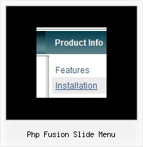 Php Fusion Slide Menu Web Sample Buttons